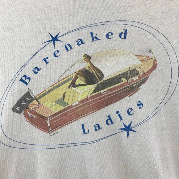 Vintage 90s Barenaked Ladies BNL Tour T Shirt Rock Band XXL - Picture 2 of 10